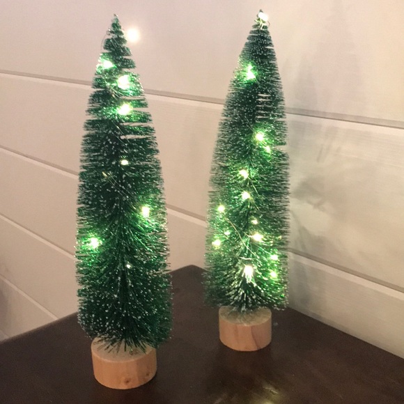 Lighted Bottle Brush Trees - Picture 2 of 16